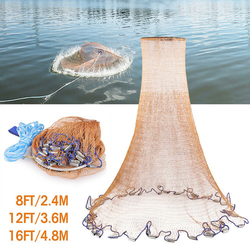 20ft fishing cast net - 8/10/12/20ft,