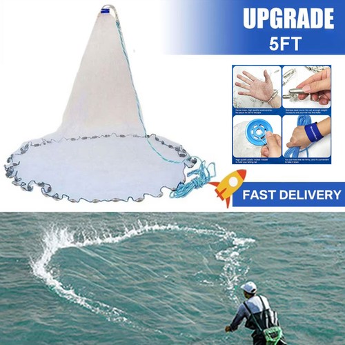 5ft fishing cast net - net, easy